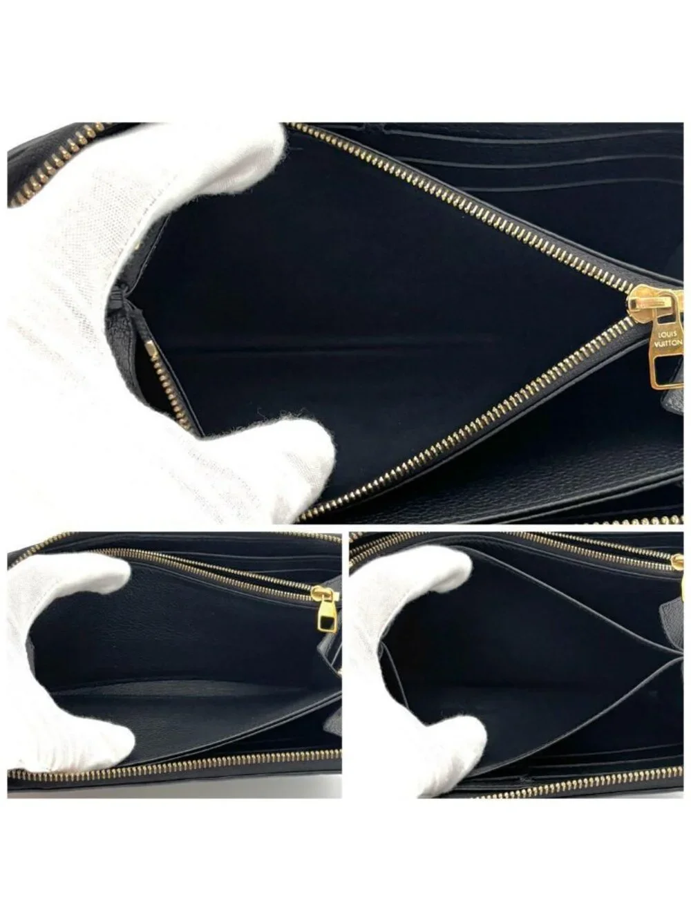Louis Vuitton Wallet Zippy Monogram Empreinte Black